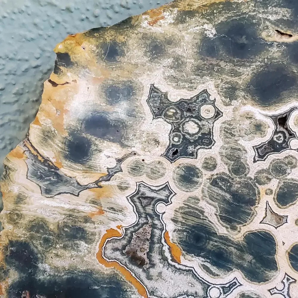7lbs+ Old Stock Seventh Vein Kambaby Ocean Jasper RARE Orbicular Freeform Displ